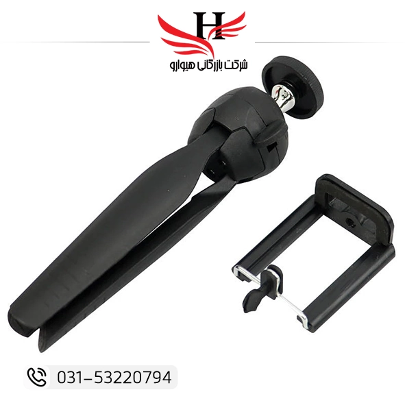 سه پایه نگهدارنده YUNTFNG XH-288 مناسب موبایل و دوربین سبک، ایدهآل برای تولید محتوا و عکاسی